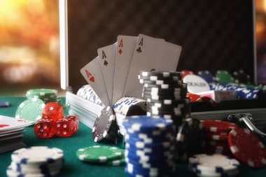 qoki Spadegaming live studio multi-camera broadcast of blackjack table with dealer